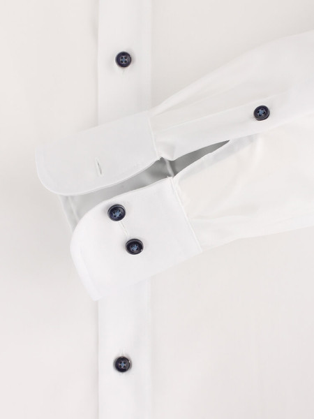 CASAMODA Comfort Fit Hemd Weiß Kent Struktur - Ansicht 2