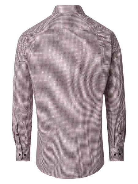 VENTI Comfort Fit Hemd Rot Kent Popeline