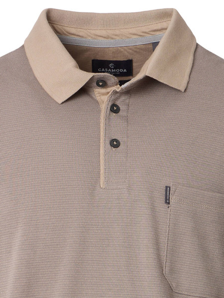 CASAMODA Poloshirt Hellbeige Piqué - Ansicht 1