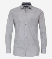 CasaModa shirt MODERN FIT PRINT medium blue with Kent collar in modern cut