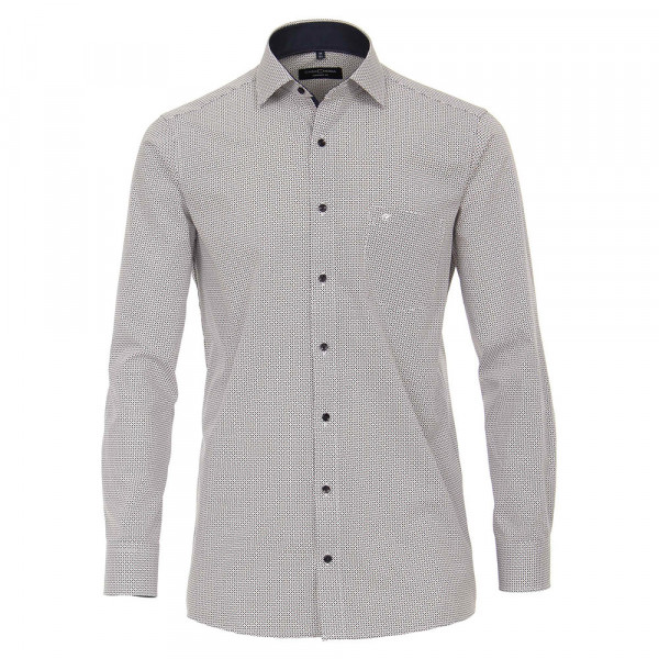 CASAMODA Hemd COMFORT FIT UNI POPELINE dunkelblau mit Kent Kragen in klassischer Schnittform