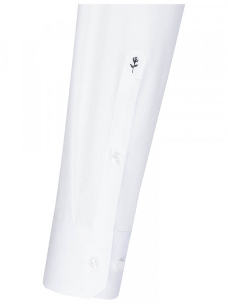 SEIDENSTICKER Regular Fit Hemd Weiß Button-Down Popeline - Ansicht 1