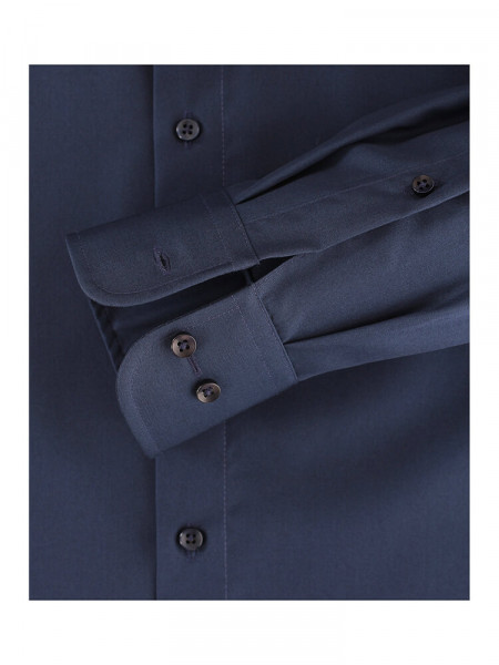 CASAMODA Comfort Fit Hemd Marine Kent Popeline - Ansicht 2