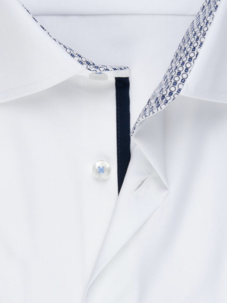 SEIDENSTICKER Slim Fit Hemd Weiß Business Kent Popeline - Ansicht 2