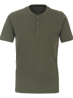 Maglietta Redmond REGULAR FIT JERSEY verde con Collo rotondo collar in taglio classico