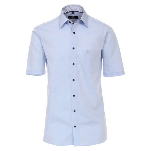 CASAMODA Hemd COMFORT FIT UNI POPELINE hellblau mit Kent Kragen in klassischer Schnittform