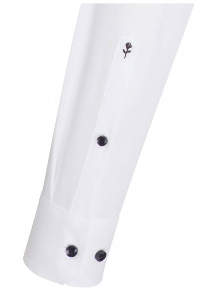 SEIDENSTICKER Tailored Fit Hemd Weiß Business Kent Popeline - Ansicht 1