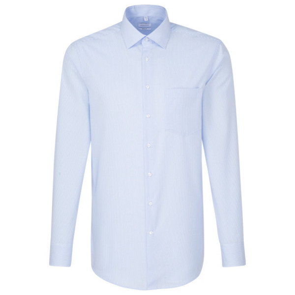 Camicia Seidensticker REGULAR OFFICE azzurro con Business Kent collar in taglio moderno