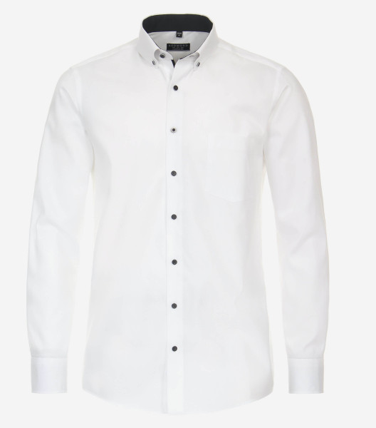 Camisa Redmond COMFORT FIT ESTRUCTURA blanco con cuello Button Down de corte clásico