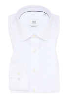 Chemise Eterna COMFORT FIT TWILL blanc avec col Kent en coupe classique