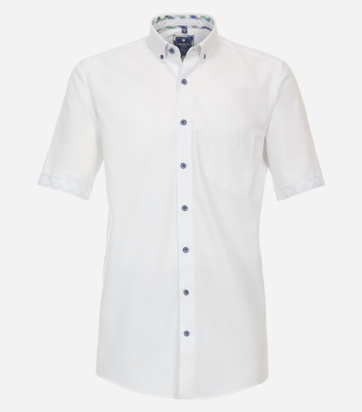 Redmond Hemd REGULAR FIT FEIN OXFORD weiss mit Button Down Kragen in klassischer Schnittform