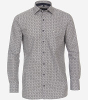 CasaModa shirt COMFORT FIT PRINT dark blue with Kent collar in classic cut