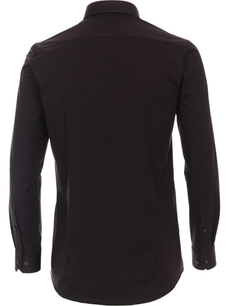 VENTI Slim Fit Hemd Schwarz Kent Jersey
