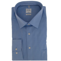 Camisa OLYMP Luxor comfort fit OFFICE azul claro con cuello Nuevo Kent de corte clásico