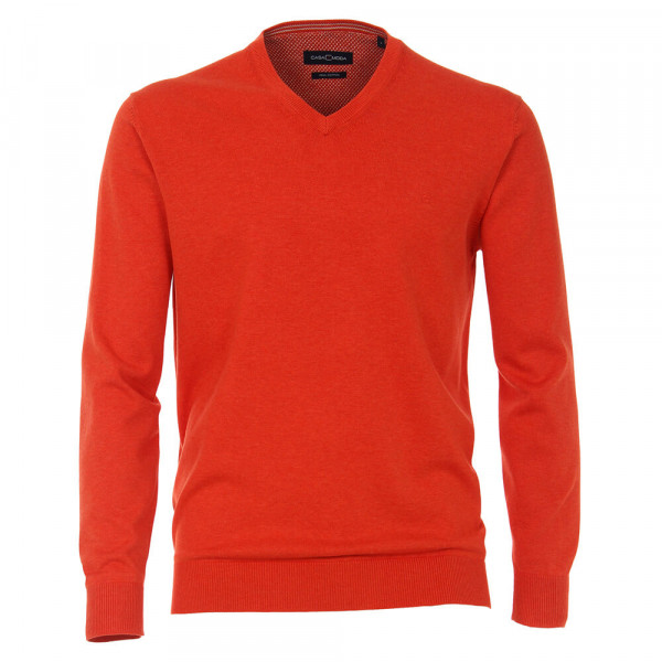 CASAMODA Pullover rot in klassischer Schnittform