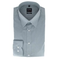 Camisa OLYMP Level Five body fit CHAMBRAY gris con cuello New York Kent de corte estrecho