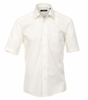 Camisa CASAMODA COMFORT FIT UNI POPELINE beige con cuello Kent de corte clásico