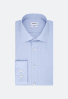 Seidensticker Hemd SLIM FIT FIL Á FIL hellblau mit Business Kent Kragen in schmaler Schnittform