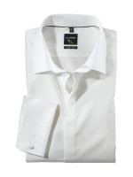 OLYMP shirt SUPER SLIM UNI STRETCH beige with Urban Kent collar in super slim cut
