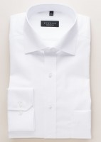 Eterna Hemd COMFORT FIT UNI POPELINE weiss mit Classic Kent Kragen in klassischer Schnittform