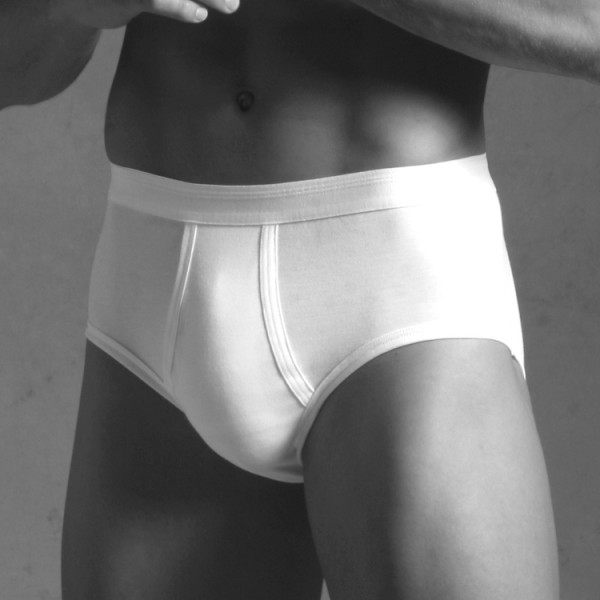 Novila &quot;NATURAL COMFORT&quot; white brief with fly