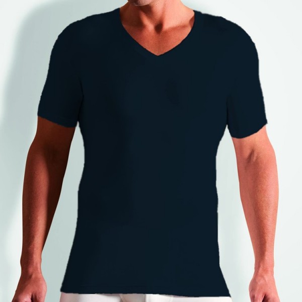 Novila &quot;STRETCH COTTON&quot; dunkelblaues T-Shirt