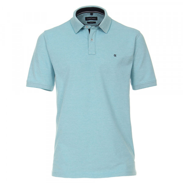 CASAMODA Poloshirt mittelblau in klassischer Schnittform