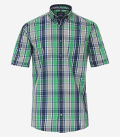Redmond Hemd REGULAR FIT TWILL grün mit Button Down Kragen in klassischer Schnittform