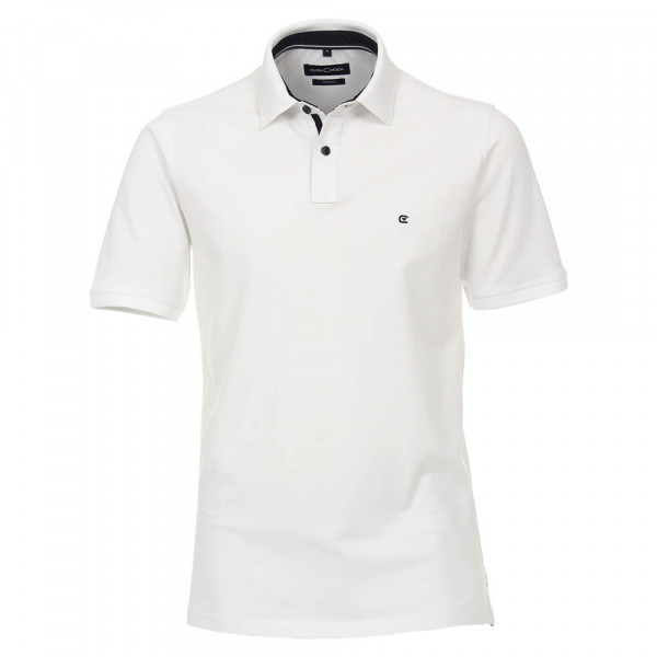 CASAMODA Poloshirt weiss in klassischer Schnittform