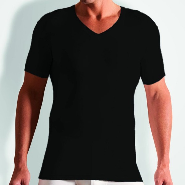 Novila &quot;STRETCH COTTON&quot; schwarzes T-Shirt