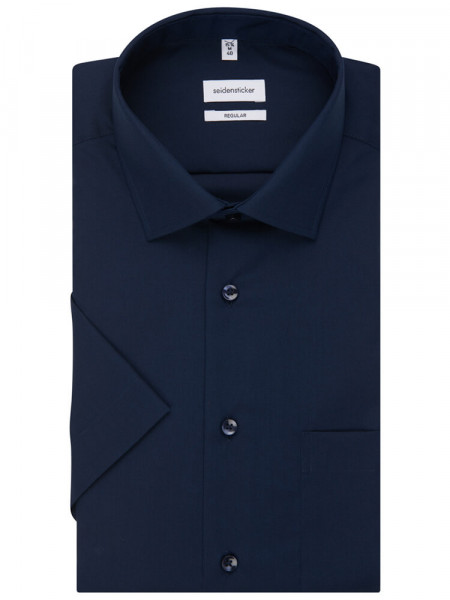 SEIDENSTICKER Regular Fit Hemd Marine Business Kent Popeline - Ansicht 4