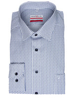 Marvelis Hemd MODERN FIT UNI POPELINE hellblau mit New Kent Kragen in moderner Schnittform