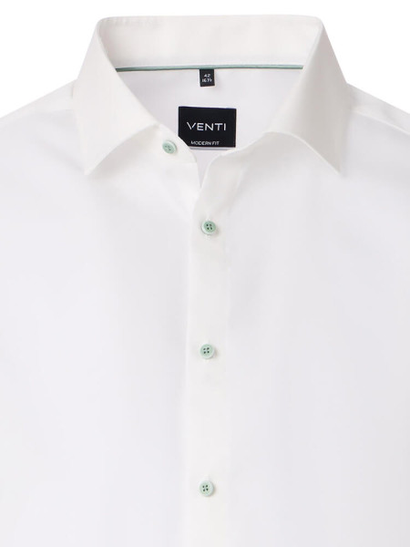 VENTI Regular Fit Hemd Hellbeige Kent Popeline - Ansicht 1