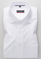 Camicia Eterna MODERN FIT TWILL bianco con Kent classico collar in taglio moderno