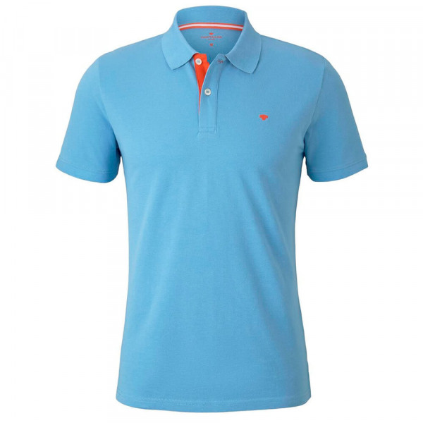 Tom Tailor Poloshirt hellblau in klassischer Schnittform