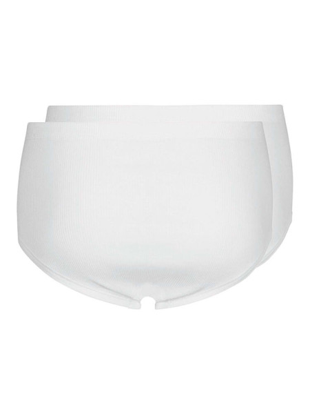 HUBER Regular Fit Weiß Doppelrippenstich