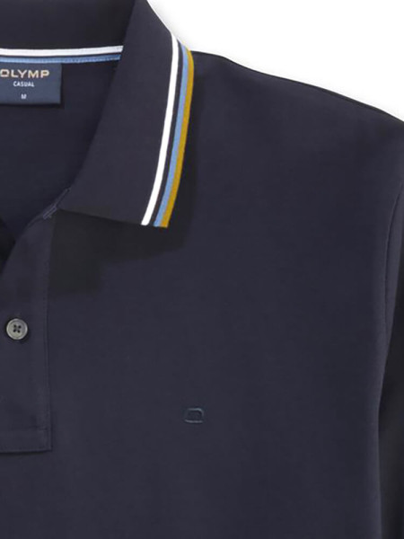 OLYMP Poloshirt Marine Piqué