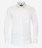 Camisa Redmond MODERN FIT UNI POPELINE blanco con cuello Kent de corte moderno