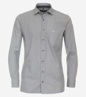 CasaModa shirt MODERN FIT PRINT black with Kent collar in modern cut