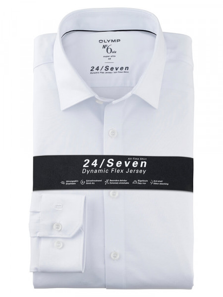 OLYMP No. Six 24/Seven super slim jersey shirt
