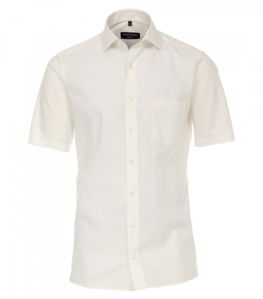 Camicia CASAMODA MODERN FIT UNI POPELINE beige con Kent collar in taglio moderno