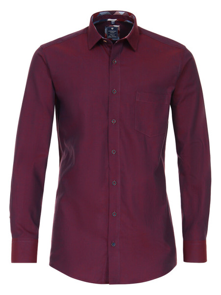 Redmond shirt REGULAR FIT TWILL red with Button Down collar in classic cut
