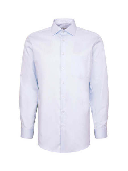 SEIDENSTICKER Regular Fit Hemd Hellblau New Kent Struktur
