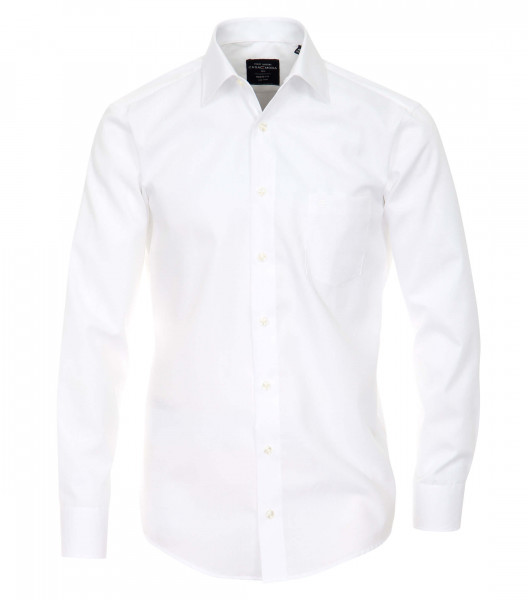 CASAMODA shirt MODERN FIT UNI POPELINE white with Kent collar in modern cut