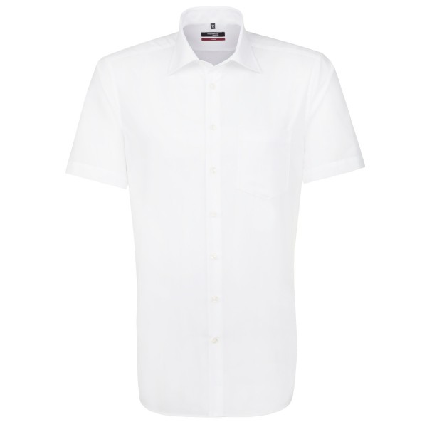 Camisa Seidensticker REGULAR UNI POPELINE blanco con cuello Business Kent de corte moderno